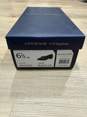 Adrienne Vittadini Black patent loafers. Brand new in box.